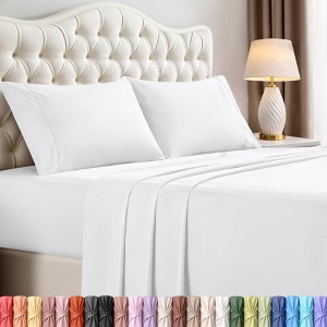 Utopia Bedding Microfiber 4 Piece King Sheet Set - Soft & Breathable ...