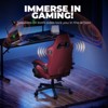 GTPLAYER ACE-Pro Gaming Chair with Footrest, Dual Bluetooth 5.1 Speakers PVC Leather Recliner - 3 of 4