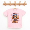 The Juniper Shop Patriotic Fluffy Dog Youth Short Sleeve Tee - 2 of 4