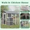 ORRD Wooden Walk-in Chicken Coop for 4-8 Chickens - 80''X82''X69'' with Nesting Boxes, Ramps, Run & Waterproof Roof - 4 of 4