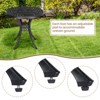 Garvee 23.22/31 Inch Cast Aluminum Side Table, Patio Bistro Table with Adjustable Feet, Outdoor Bistro Table for Porch, Backyard, Garden, Balcony - 4 of 4