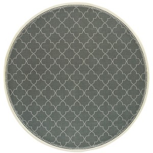Oriental Weavers Marina 6025L Grey/ Ivory Indoor/Outdoor Area Rug - 7'10" Round - 1 of 4