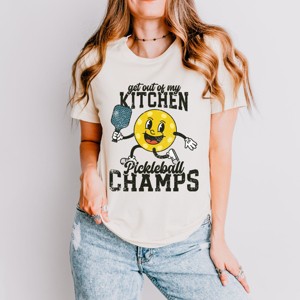 Simply Sage Market Get Out Of My Kitchen Pickleball Champs Short Sleeve Tee - 1 of 4