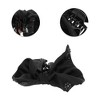 Unique Bargains Elegant Flower Rhinestones Bow Hair Clips Black 1 Pc - 3 of 4