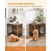 Feandrea Dog Crate Furniture, Modern Kennel for Dogs , Heavy-Duty Dog Cage with Multi-Purpose Removable Tray, Double-Door Dog House - 4 of 4