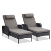 POCASSY Outdoor Chaise Lounge Chair Patio Recliner with Cushion, Adjustable Backrest Outdoor Recliner with All Weather Wicker and Olefin Cushion Cover - 4 of 4