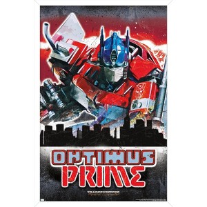 Trends International Hasbro Transformers: Rise of the Beasts - Optimus Prime Graffiti Framed Wall Poster Prints - 1 of 4
