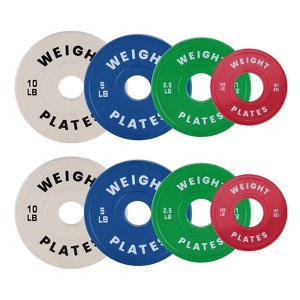2 in Change Plates 1.25LB 2.5LB 5LB 10LB Fractional Weight Plates 17.5 LB Set 37.5 LB Set ,Bumper plates for Gym Home,Rubber Coating & Steel - 1 of 4