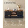 HDZNVF Fabric Dresser with Power Outlets - 3 of 4