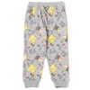 Disney Princess Cinderella Belle Jasmine Moana Rapunzel Ariel Girls Fleece 3 Pack Pants Toddler to Big Kid - 3 of 4