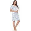 Casual Nights Women's Super Soft Yummy Nightshirt, Short Sleeve Nightgown, Night Dress with Fun Prints & Patterns - 2 of 4