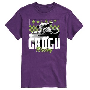 Men's - Star Wars - The Mandalorian Grogu Racing Jersey Short Sleeve Graphic T-Shirt - 1 of 3