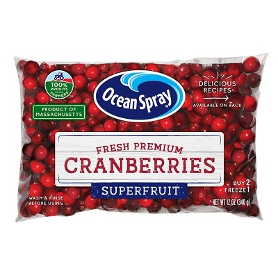 Ocean Spray Fresh Cranberries - 12oz Bag