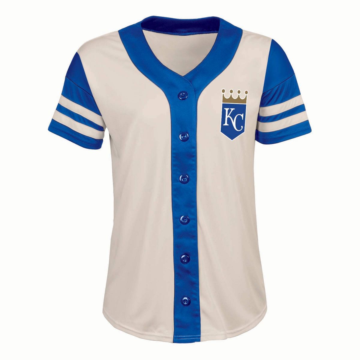MLB Kansas City Royals Women's Antique White Jersey