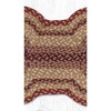 Earth Rugs Braided Cotton Dog Bone Rug – Rustic Pet Mat 18"x28" Burgundy Gray Cream - 3 of 3