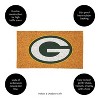EvergreenNFLGreen Bay Packers Logo Natural Coir 28 x 16 Inches Indoor Outdoor Doormat - 4 of 4