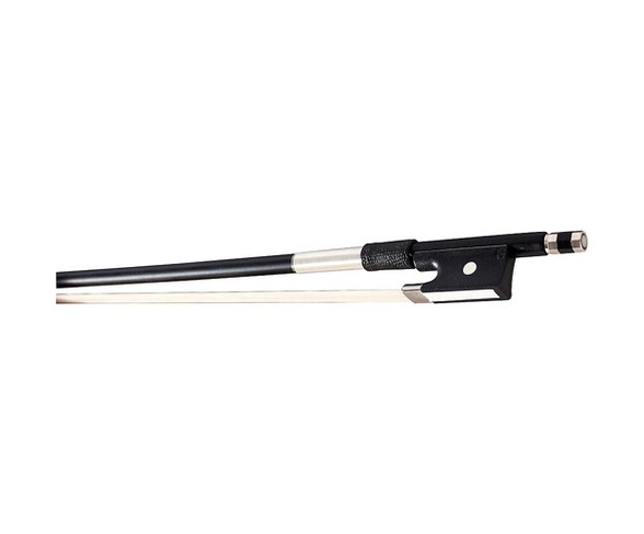 Glasser Violin Bow Fiberglass Half-Lined Frog Nickel Wire Grip 1/8 Size