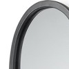HomeRoots 19" Black And Clear Glass Bottle Metal And Mirrored Glass Oval Wall Vase - 4 of 4