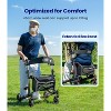 Walkers-for-Seniors-with-Seat,Folding Rolling Walker with Wheels,support 300lbs-Black - 4 of 4