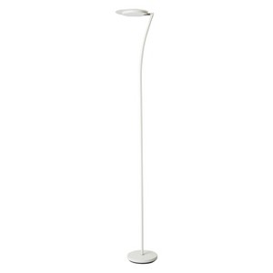 Adjustable Torchiere LED Floor Lamp White (Includes Energy Efficient Light Bulb) - Ore International