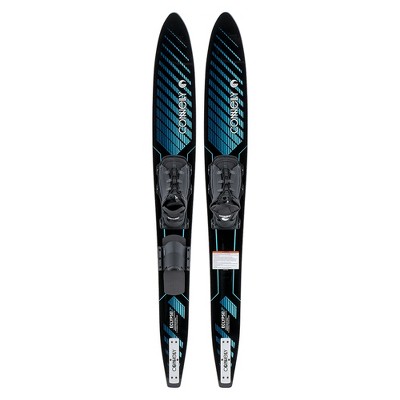 CWB Connelly 61200303-CON Eclypse Combo Waterskiing Lake Ocean Water Sport Skis w/ Front RTS Bindings 67-inch, Blue