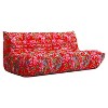 SYFERLORY Armless 3-Seat Togo THREE Seater Large Bean Bag Sofa - 3 of 4