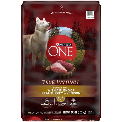Purina ONE SmartBlend True Instinct with a Blend of Real Turkey & Venison Adult Dry Dog Food
