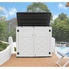 4.43 ft. W x 2.85 ft. D Durable Resin Storage Shed, Weather-Resistant Outdoor Storage Cabinet for Home, Patio and Garage - 4 of 4
