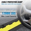 VEVOR 5-Piece Rubber Cable Guard, Dual Channel, 12000 lbs per Axle Load Capacity, Durable Hose & Wire Protection Ramp for Driveways - 3 of 4