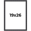 PosterPalooza | Linear Black Picture Frame - UV Acrylic, Foam Board Backing, Hanging Hardware - 2 of 4