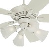 52" Casa Vieja Rustic Farmhouse Indoor Ceiling Fan with LED Light Remote Control White Metal Frosted Glass for Living Room Kitchen Bedroom - 3 of 4