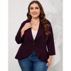 Clearlove Womens Plus Size 3/4 Sleeves Cardigan Lightweight Open Front Draped Ruffles Shawls Wraps Shrugs - 4 of 4