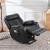 36.00"Electric Power Lift Recliner Chair for Elderly, PU Recliner Chair for Seniors, Home Theater Seating,Living Room Chair (Black PU) - 2 of 4