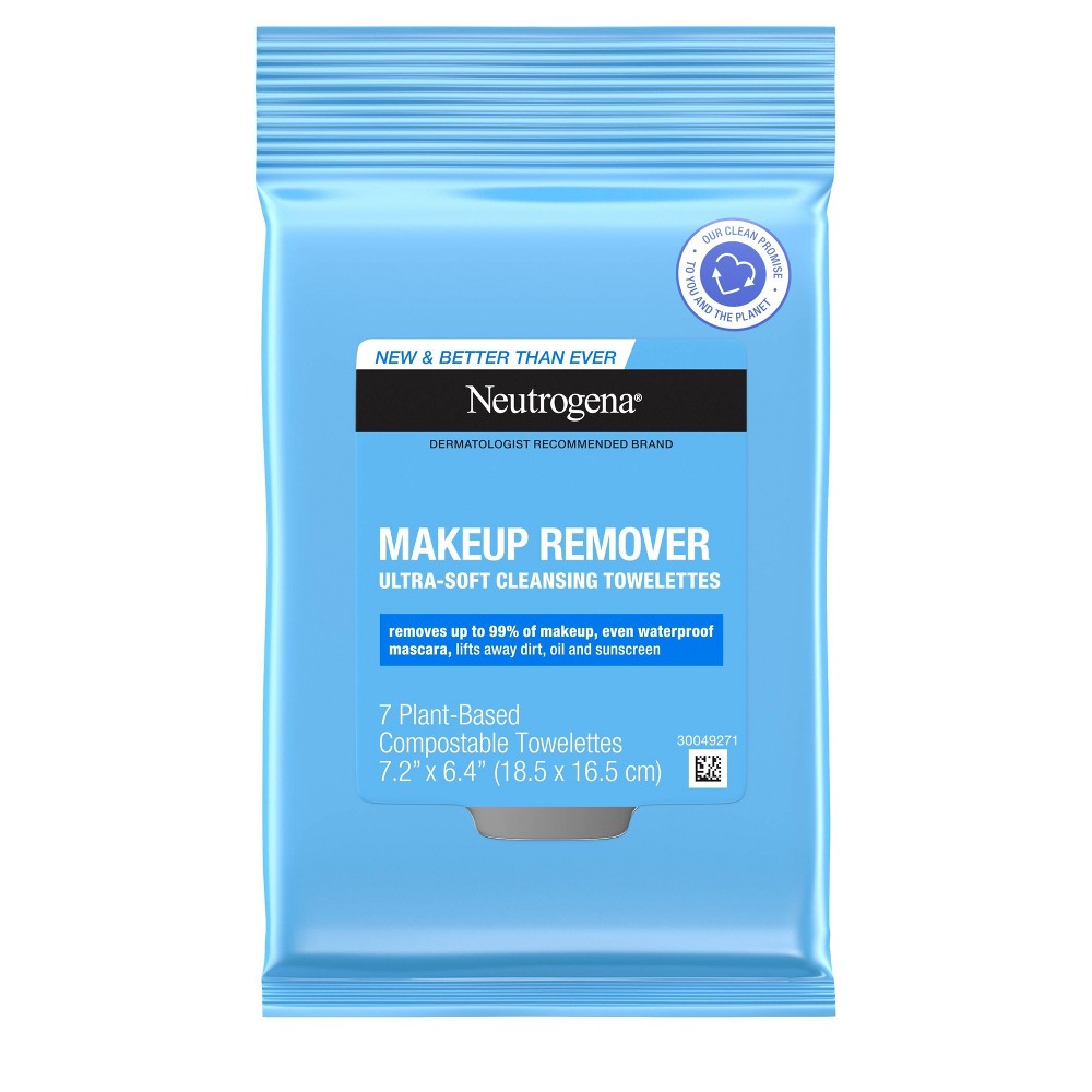 Photos - Cream / Lotion Neutrogena Facial Cleansing Makeup Remover Wipes - Travel Size - 7ct 