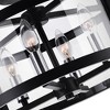 CWI Lighting Miette 4 Light Cage Flush Mount With Black Finish - 2 of 4