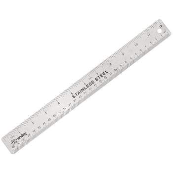The Pencil Grip Stainless Steel Ruler, 12 inch, PK12 152