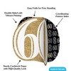 Big Dot of Happiness 3D Gold 60th Birthday Centerpiece Table Decorations, Freestanding Adult 60th Birthday Party Centerpieces - 8 Count - 3 of 4