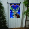 Evergreen Santa's Reindeer Lustre Garden Flag 12 x 18 Inches Indoor Outdoor Decor - image 3 of 4