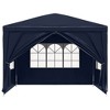 vidaXL Party Tent Blue Polyethylene roof and side panels - 4 of 4