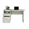 Gulches White Finish Corner Desk - 52.01"L x23.47"W x30"H, 1" Thick Desktop, Smooth-Glide Drawers (File + Storage), Easy Assembly - 2 of 4