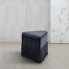 Meridian Furniture,Trivoli Velvet Ottoman/Stool - 2 of 4