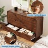 Drawer Dresser, Wooden Chest of Drawers with Anti-Tip Kit, Rounded Corners & Metal Legs for Living Room, Bedroom, Natural Wood Color - 4 of 4