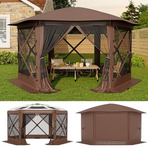 13x13 FT Gazebo,Pop Up Canopy Tent, Large Gazebos with Sidewalls