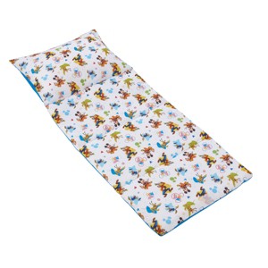 Disney Mickey Mouse Blue, Red, Green, Yellow, and White, Donald Duck, Pluto, and Goofy, Fun Starts Here Deluxe Easy Fold Toddler Nap Mat - 1 of 4