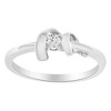 10K White Gold Diamond Promise Ring - 2 of 4