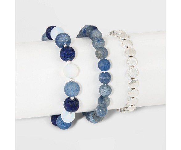 Bead Bracelet - Universal Thread&#153; Blue/Silver