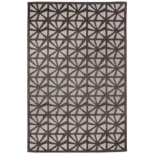 Liora Manne Carmel  Indoor/Outdoor Rug  Black.. - 1 of 4