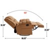 NicBex Swivel Recliner Chair Rocking Chair Reading Chair Armchair Comfy Chair in Fabric for Living Room, Bedroom - 4 of 4