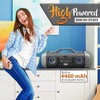 Pyle Portable Bluetooth Speaker System with Wired Microphone - 800 Watt MAX, FM Radio, RGB Lights - 4 of 4