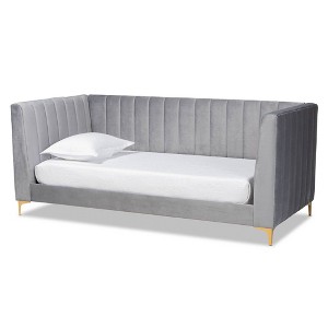 Oksana Velvet Daybed - Baxton Studio - 1 of 4